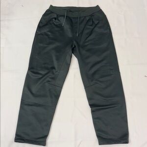 Lululemon Fleece train track pants DKFR Dark Fir Green Mens size L.